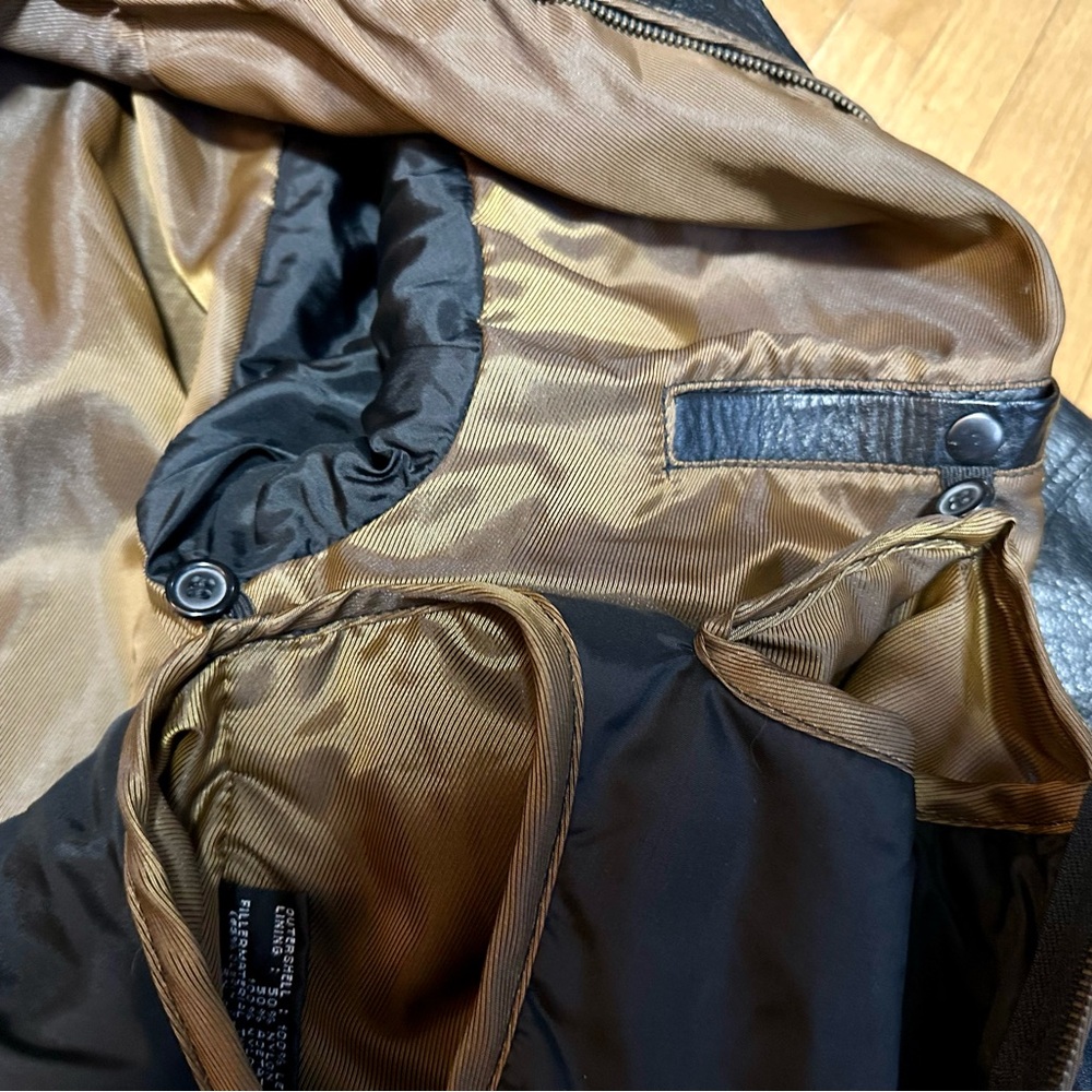 Wilsons Leather Black Bomber Jacket - Picture 7 of 9